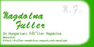 magdolna fuller business card